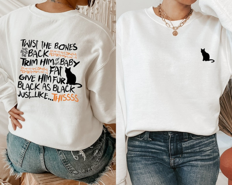 Halloween Cat Sweatshirt